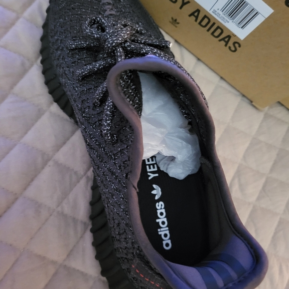 100%authentic YEEZY BOOST 350 7 Black( Reflective ) Brand New - Picture 3 of 14